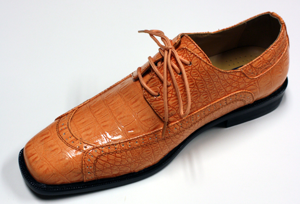 Peach colored men's dress sale shoes